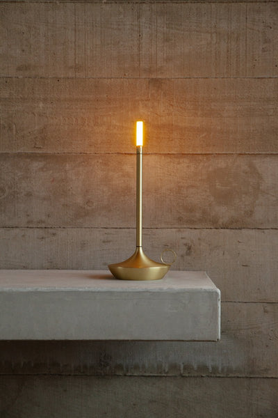 Graypants Wick LED Table Lamp Brass