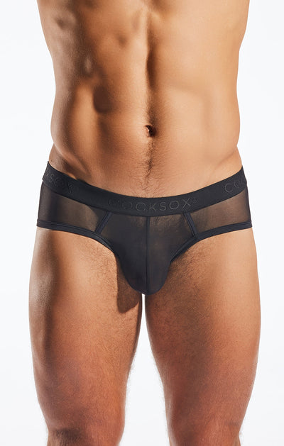 Cocksox Mesh Sports Brief Nero