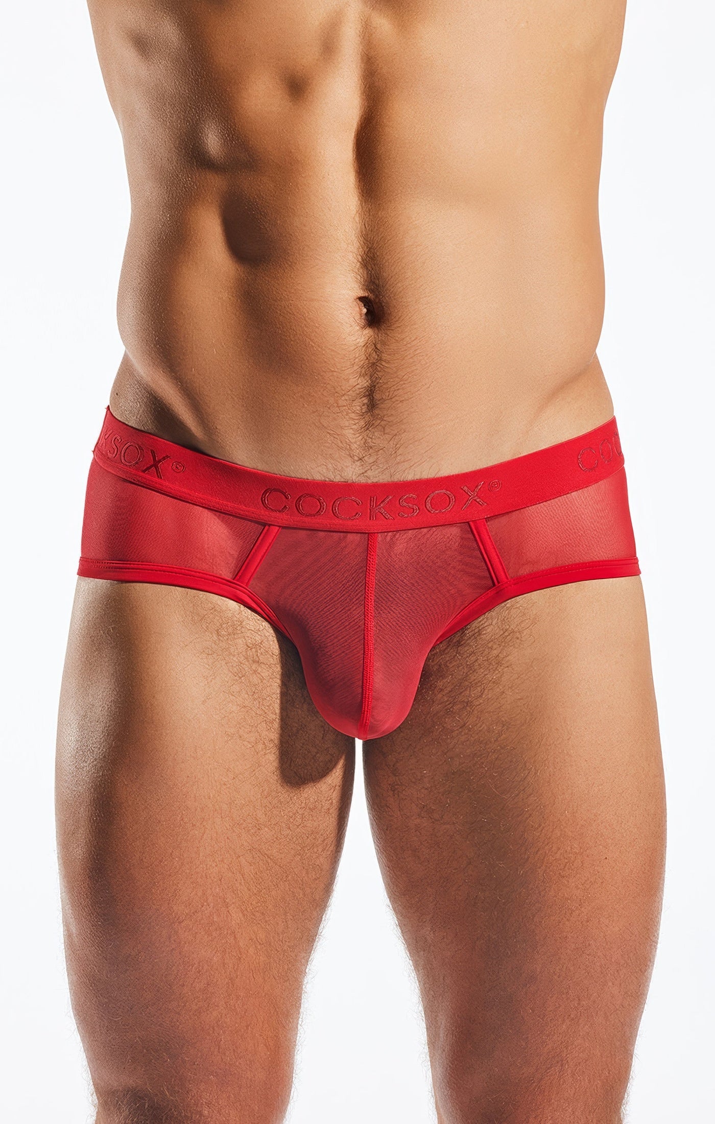 Cocksox Mesh Sports Brief Rose