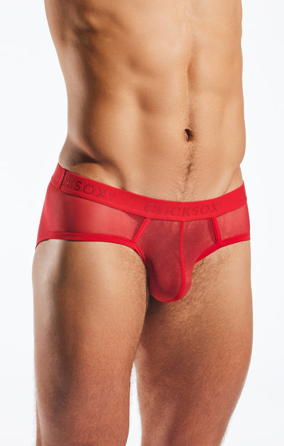 Cocksox Mesh Sports Brief Rose