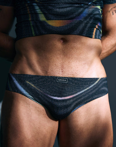 Supawear Printed Pride Brief Underwear Black