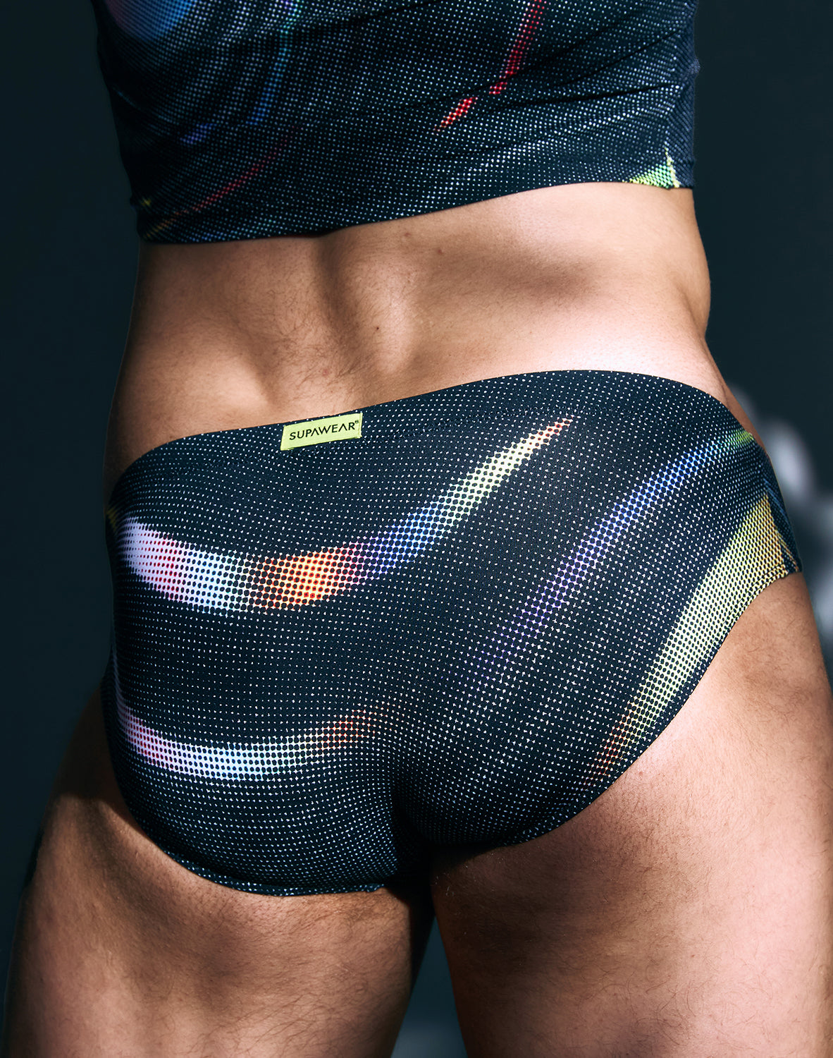 Supawear Printed Pride Brief Underwear Black