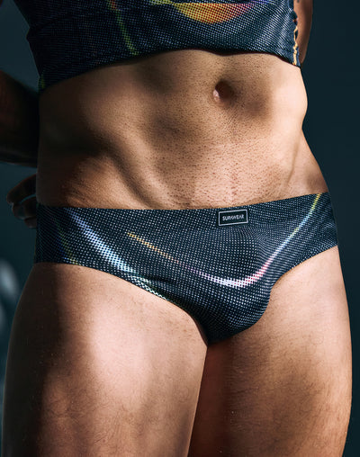 Supawear Printed Pride Brief Underwear Black