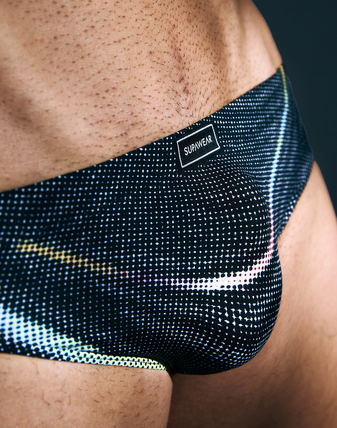 Supawear Printed Pride Brief Underwear Black