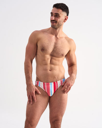 Teamm8 Cabana Bikini Swim Brief Pink Mix