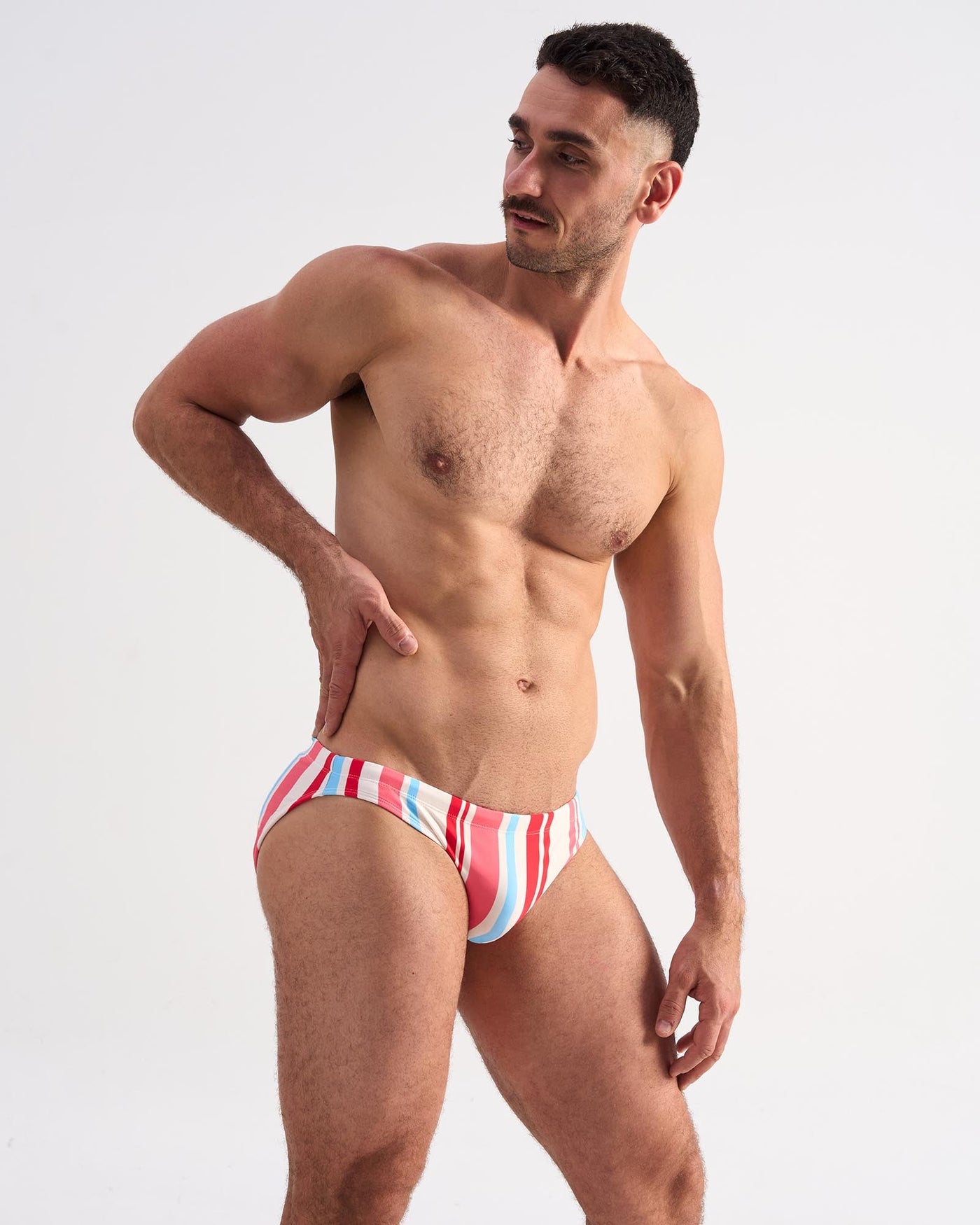 Teamm8 Cabana Bikini Swim Brief Pink Mix
