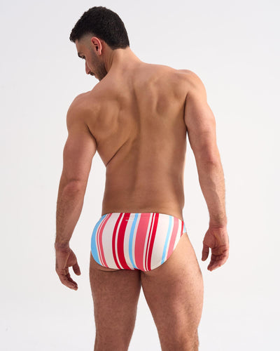 Teamm8 Cabana Bikini Swim Brief Pink Mix