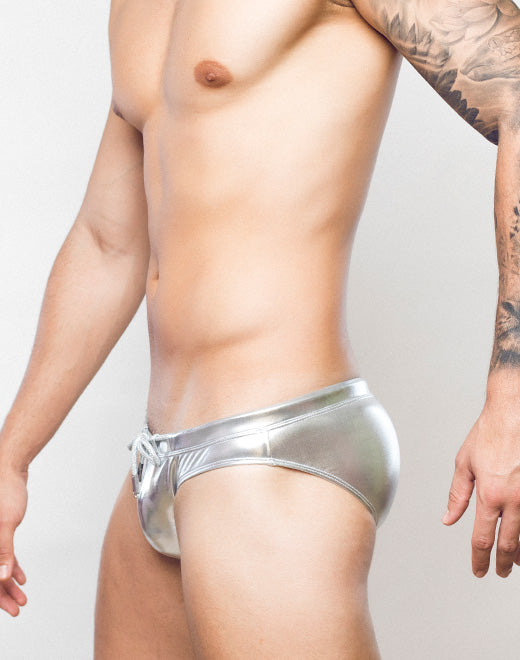 2eros V30 Swim Brief MetaLux Silver