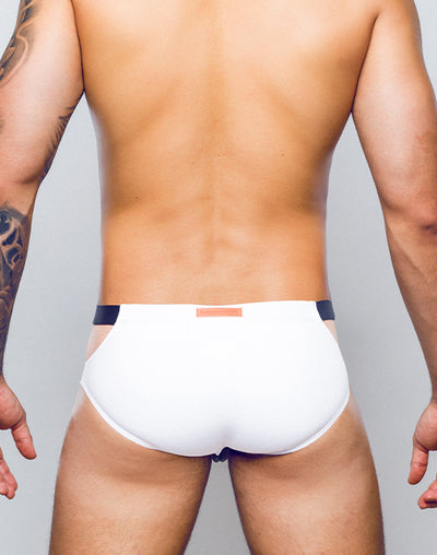 2eros VB31 BLK Label Swim Brief Black and White