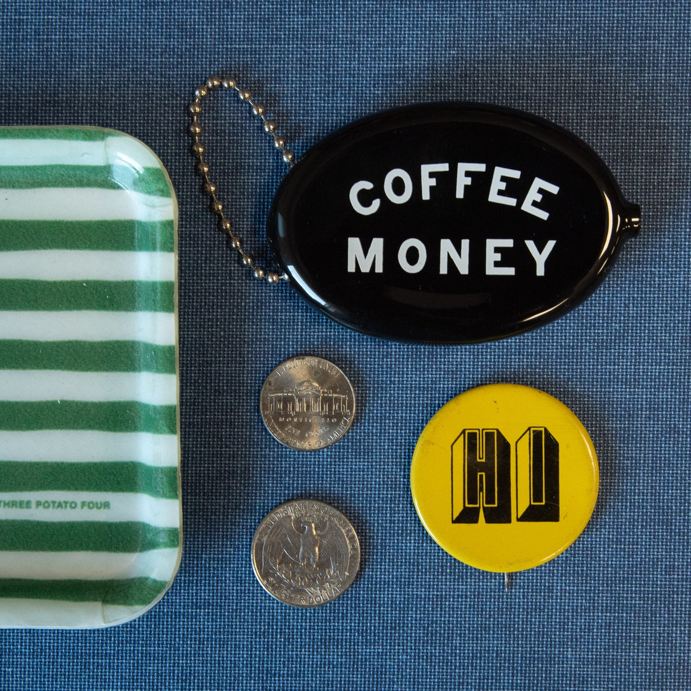 Three Potato Four Coffee Money Coin Pouch