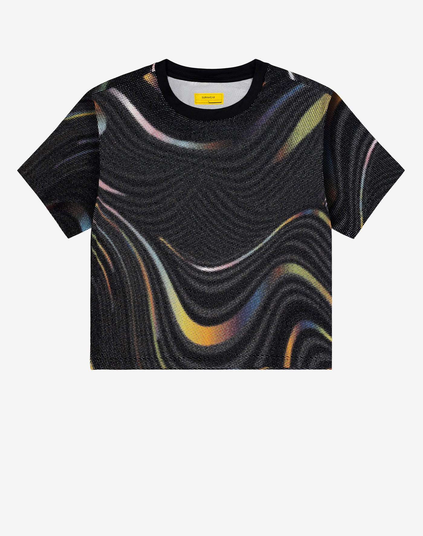 Supawear Printed Pride Crop T-Shirt Black
