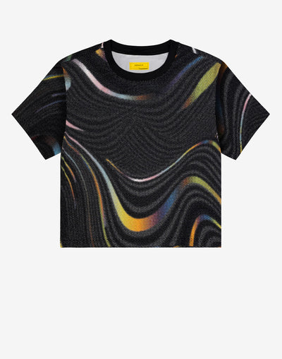 Supawear Printed Pride Crop T-Shirt Black