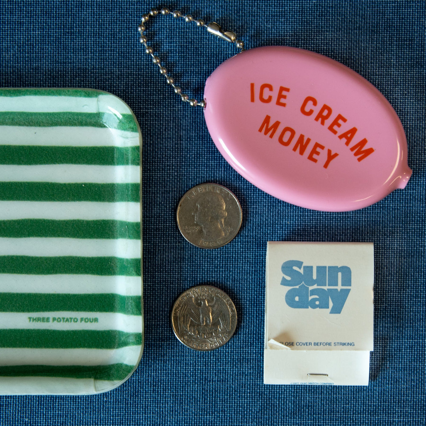 Three Potato Four Ice Cream Money Coin Pouch