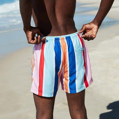 Dock & Bay Swim Shorts - Pinstripes - Birthday Suit