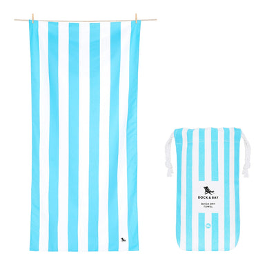 Dock & Bay - XL Cabana Towel - Tulum Blue