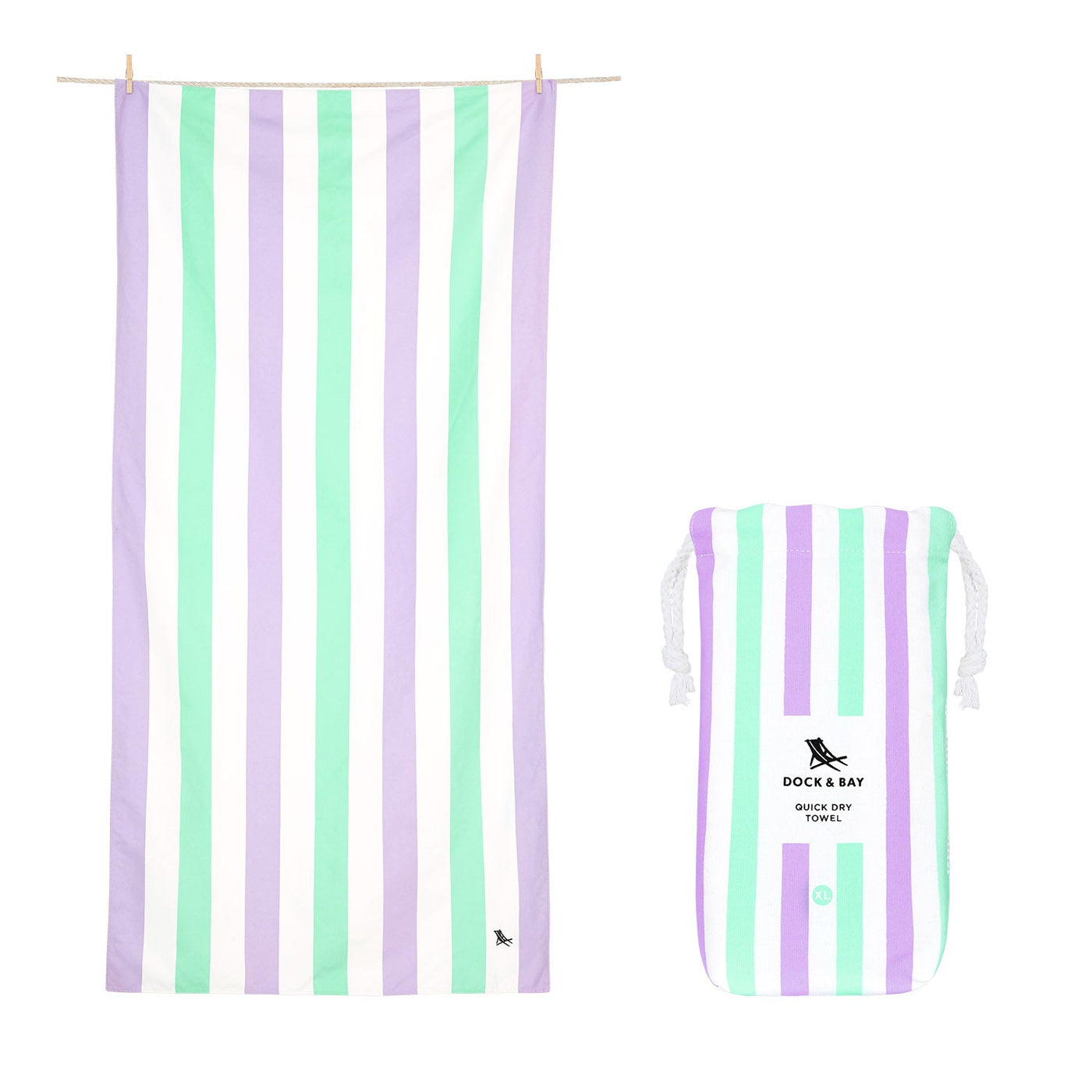 Dock & Bay - XL Summer Collection Towel - Lavender Fields