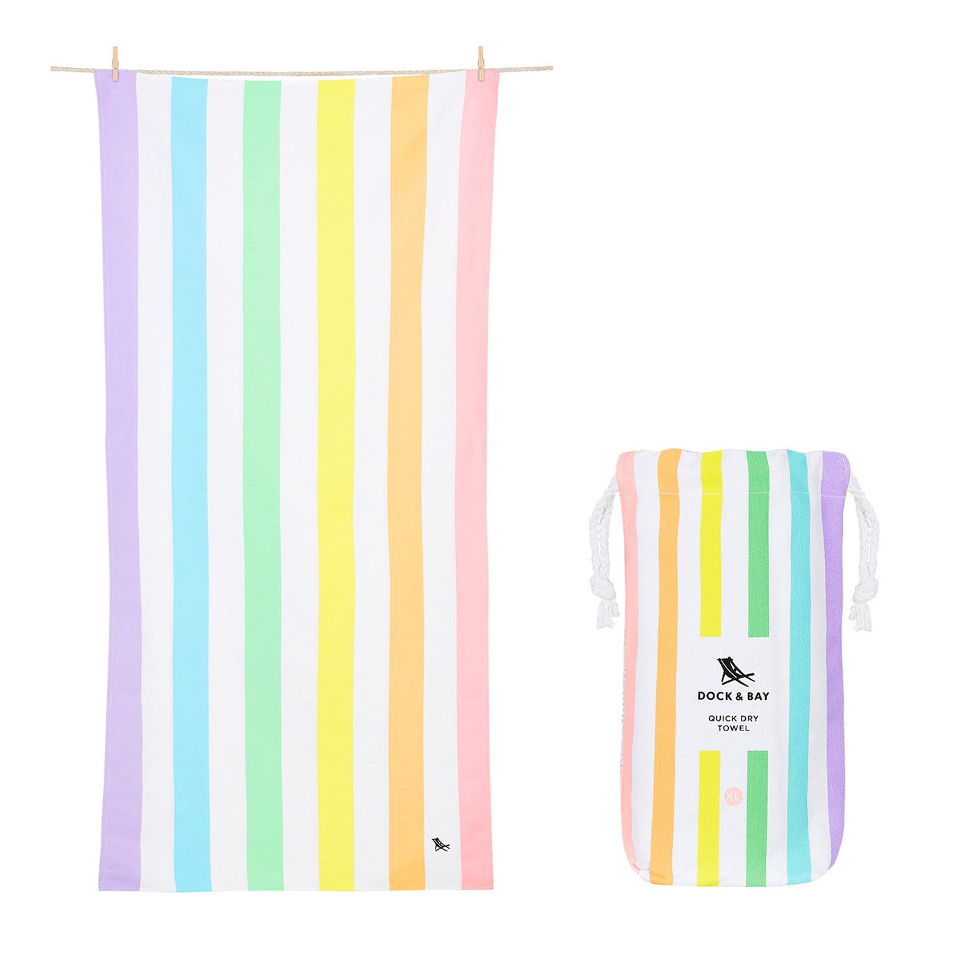 Dock & Bay - XL Summer Collection Towel - Unicorn Waves