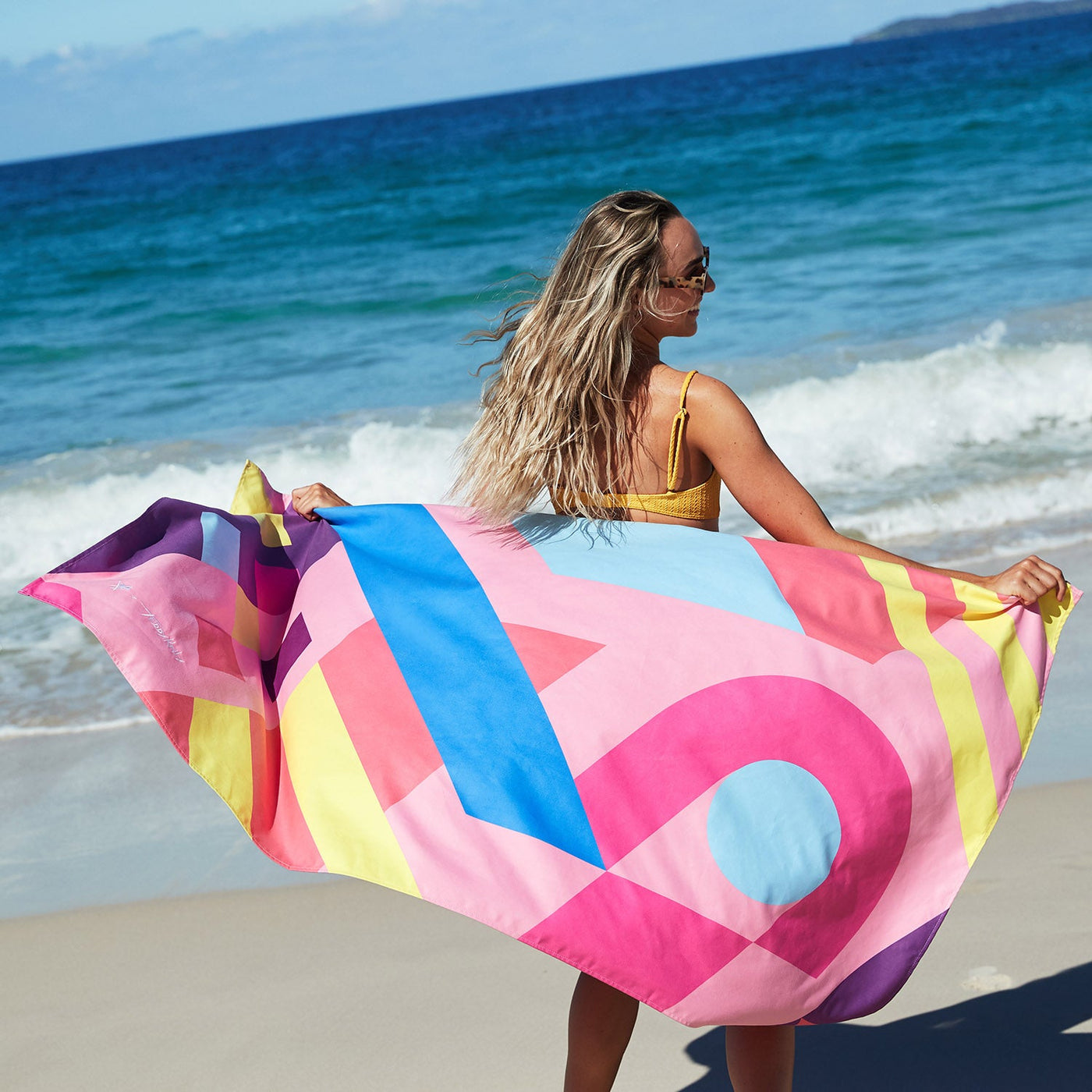Dock & Bay - XL Teddy Kelly Towel - Follow The Bliss Pink