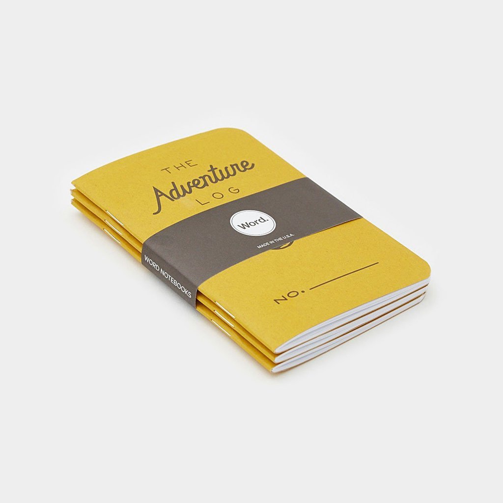 Word. Notebooks - The Adventure Log - Yellow